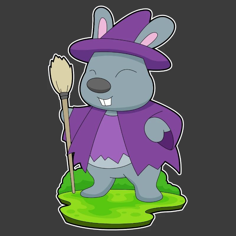 Bunny Witch Broom