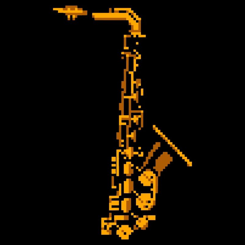 Saxophone Pixel Art