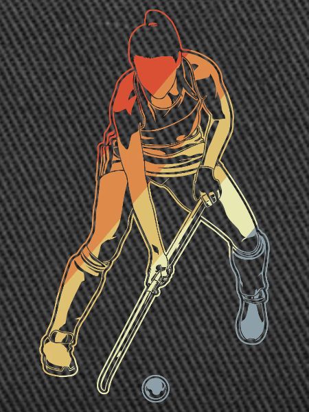 Field hockey player
