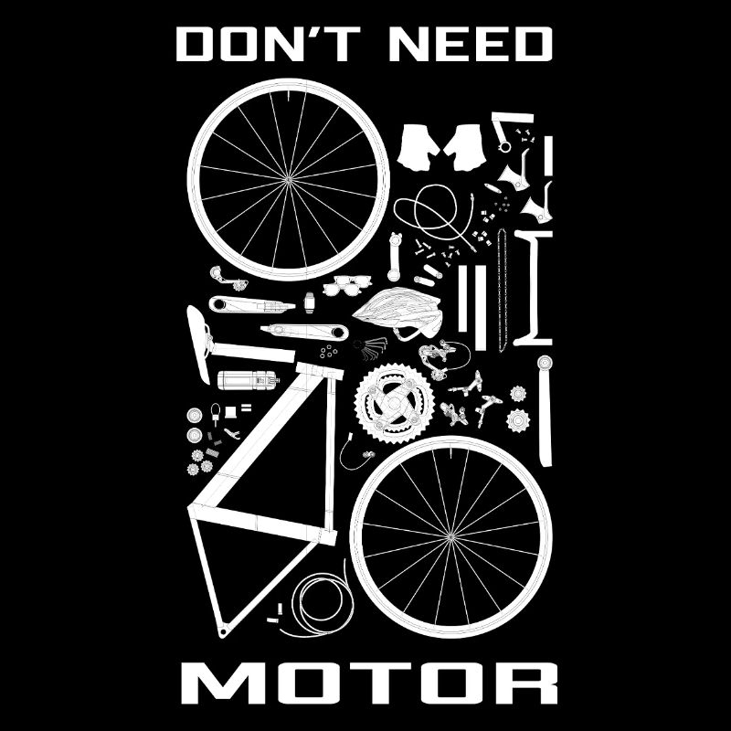 Don't need motor,  just your legs ! 