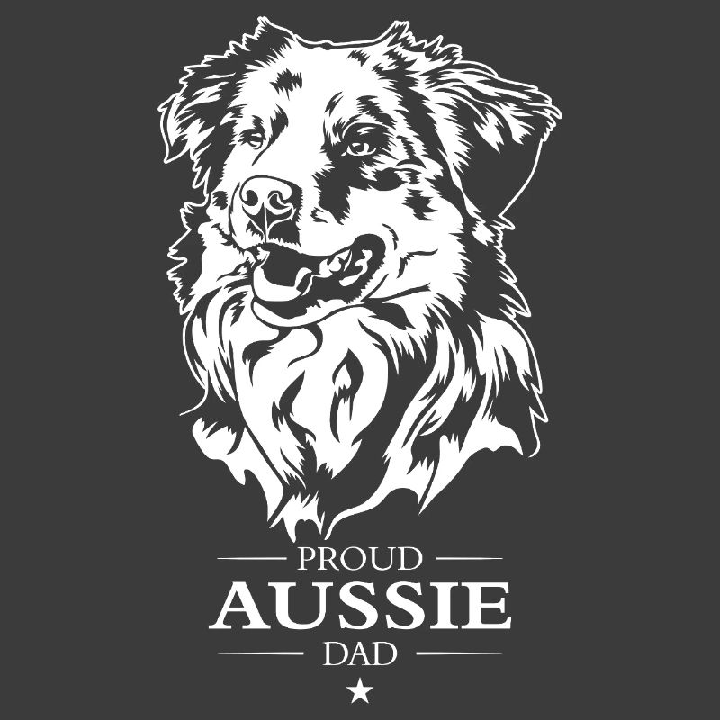 Aussie Dad Hunde Australian Shepherd Hund Wilsigns