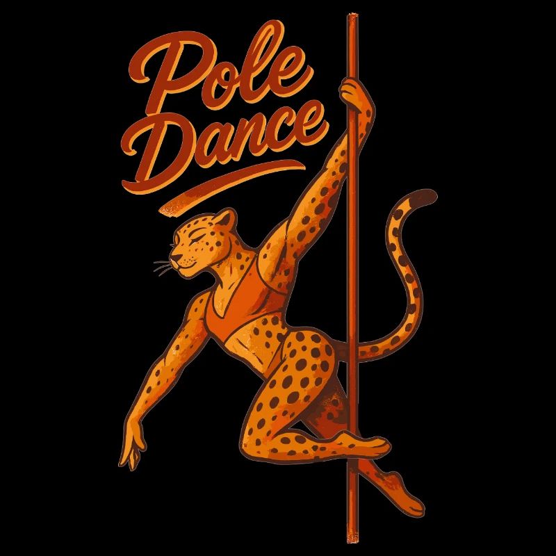 Pole Dance Leopardin Poledancerin Geschenk