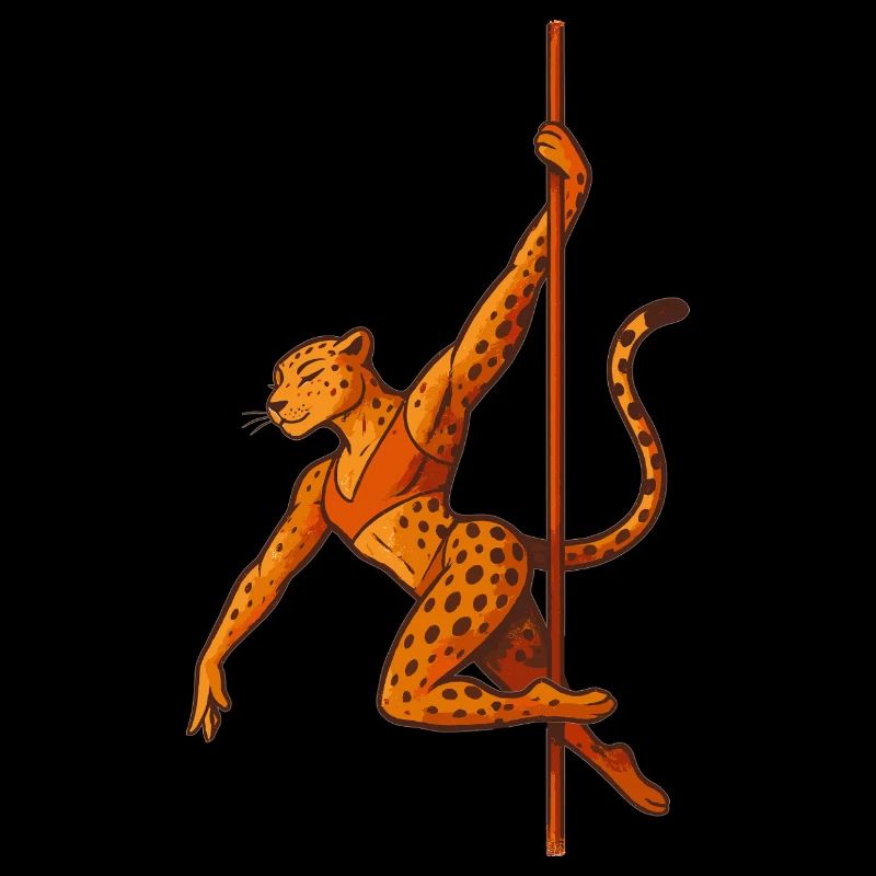 Pole Dance Leopardin Poledancerin Geschenk