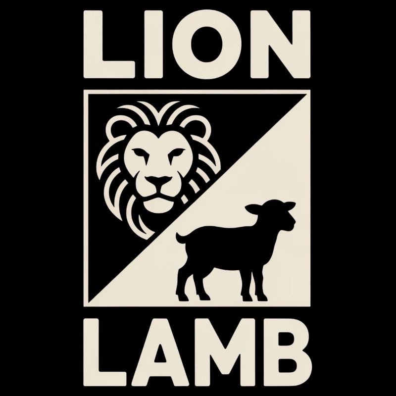 Christlich Lion Lamb Löwe und Lamm Symbol