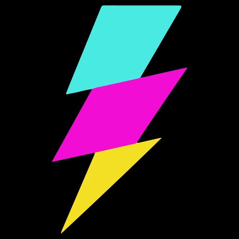 Abstrakter Strahl in Neonfarben