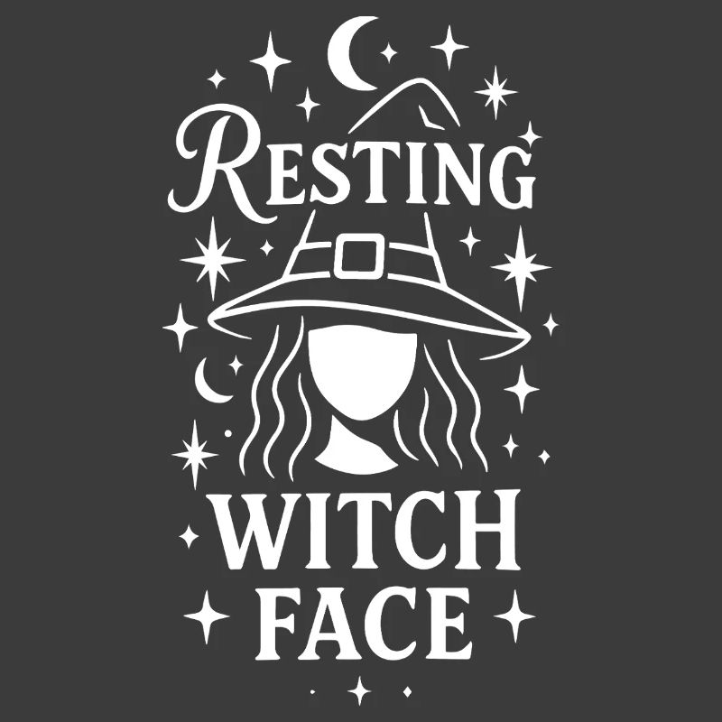 Resting Witch Face Halloween Costume Design