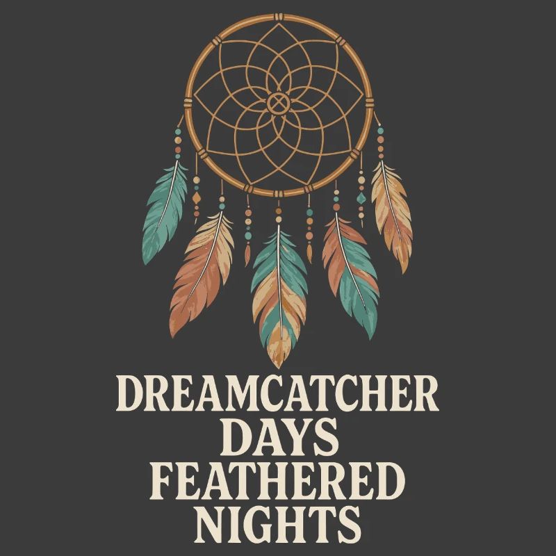 Feather And Dream Boho Festival Spiritual Pattern