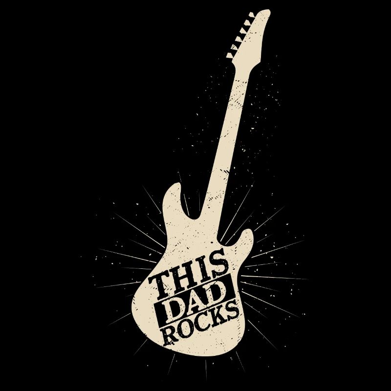 This Dad Rocks Rock Band Guitar Music