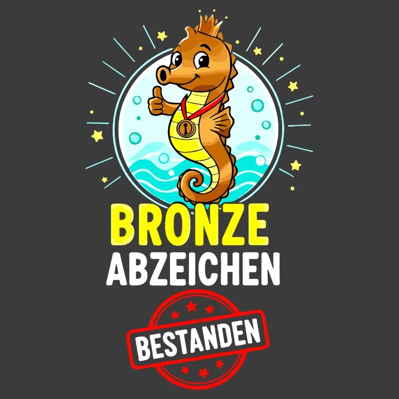 Bronze Seepferdchen Abzeichen 