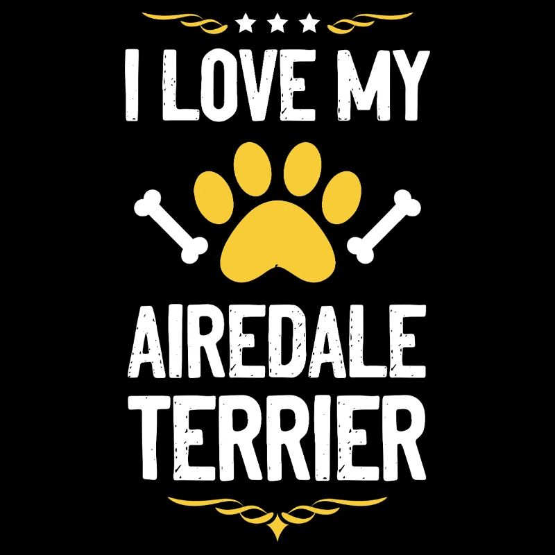 Ich liebe meinen Airedale Terrier