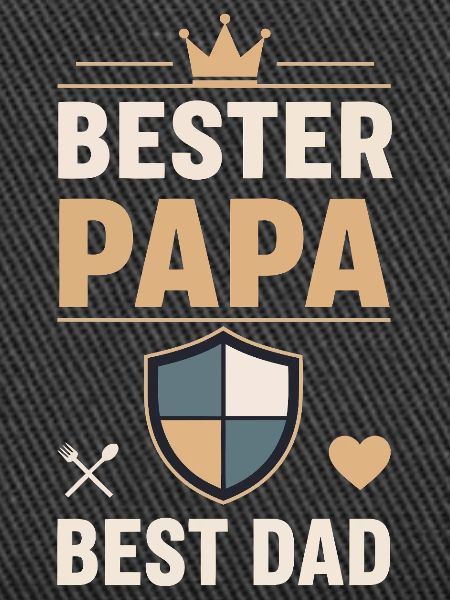 Bester Papa Schild Design