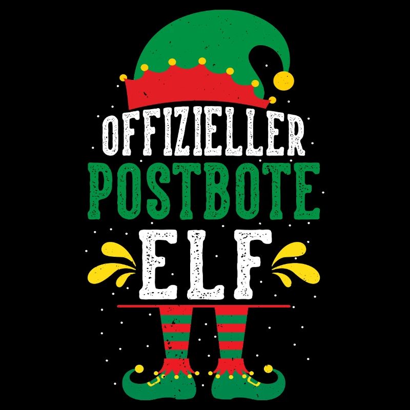 Weihnachten BRIEFZUSTELLER POSTBOTE ELF Lustig