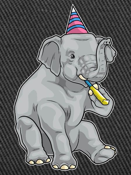 Elephant Birthday Toad