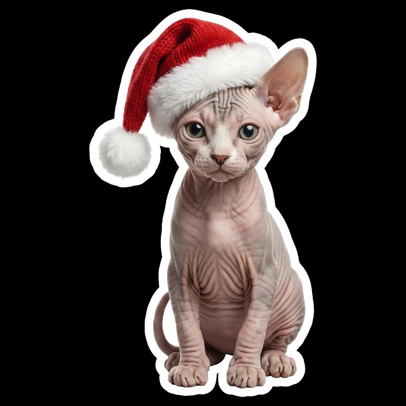 Sphinx Cat - Cozy at Christmas