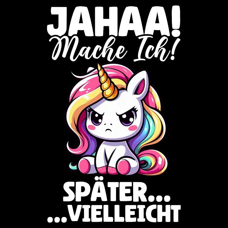 Jahaa Mache Ich Später Vielleicht Einhornliebhaber