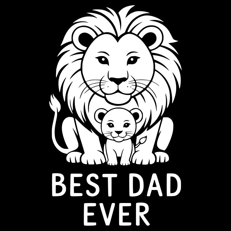Bester Papa Löwe Löwen Vater Best Dad ever