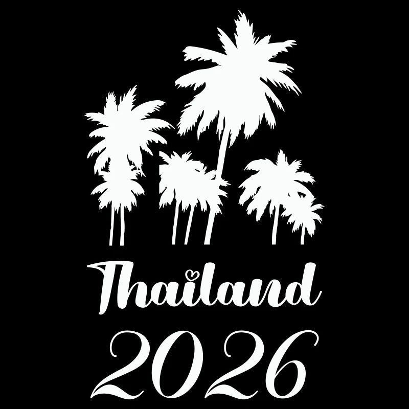 Thailand 2026 Palm Trees Design