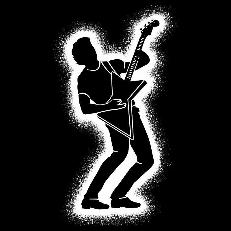 Guitariste, guitariste, garçons, hommes, guitare