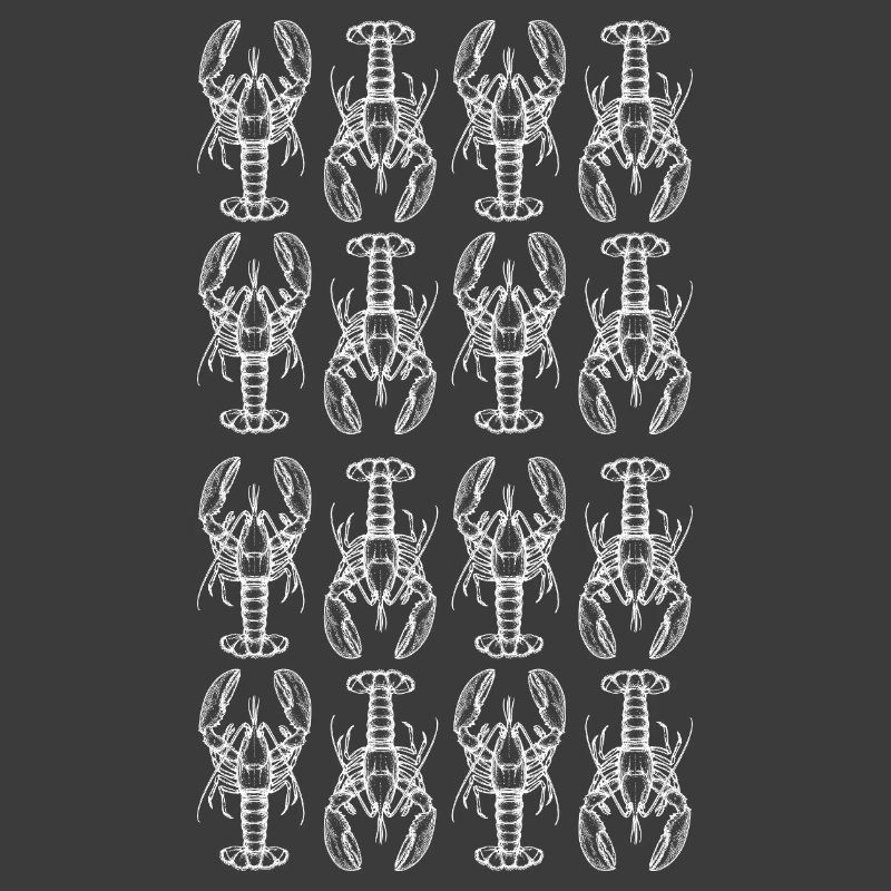 Lobster Glyph Repeating Pattern