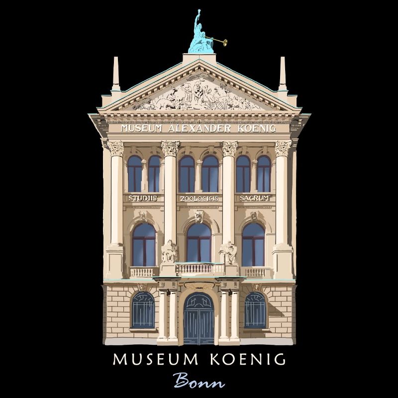 Bonn, Musée König, dessiné à la main