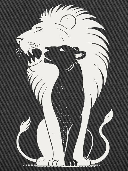 Regal Lion Silhouette