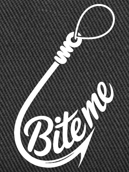 Bite Me Hook Grafik-Tee