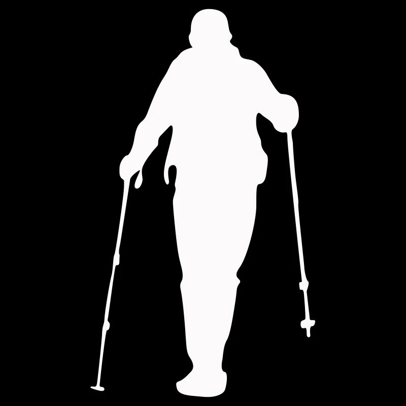 Randonneurs avec des bâtons de trekking