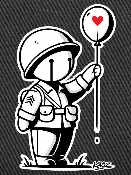 Loving Tiny Soldier Balloon
