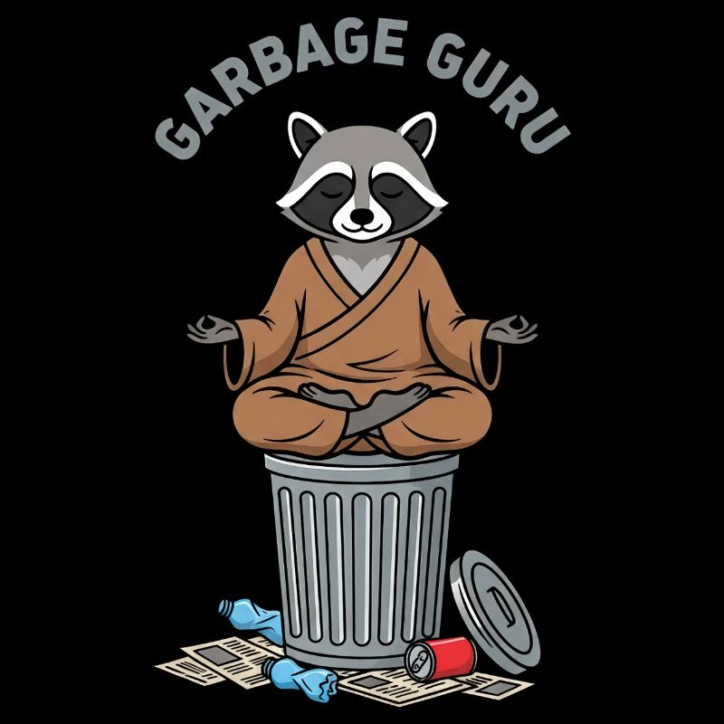 Garbage Guru Raccoon Zen