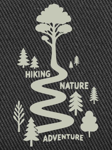 Hiking trail with trees