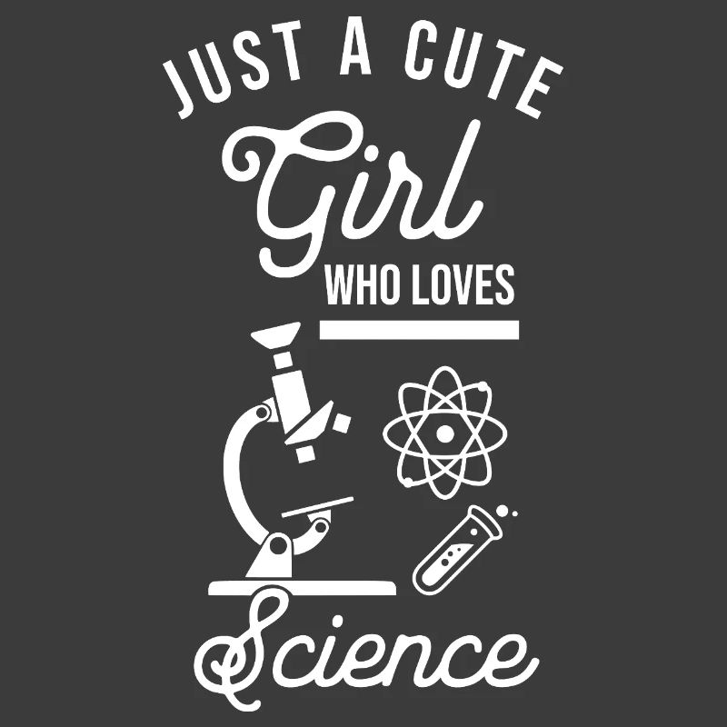Einfach ein süßes Mädchen, das Wissenschaft liebt, lustiger Nerd