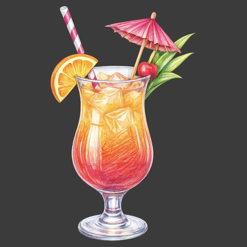 Tropischer Cocktail mit Obstdeko