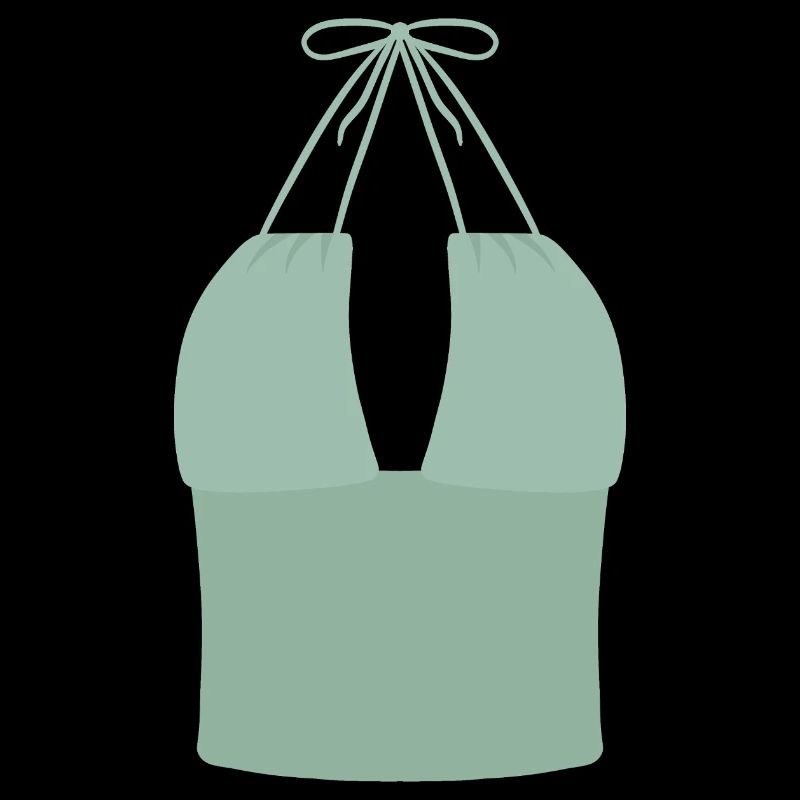 Mint Halter Bikini Top