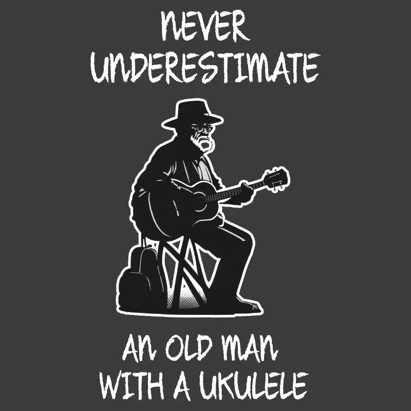 Unterschätze niemals einen alten Mann mit einer Ukulele