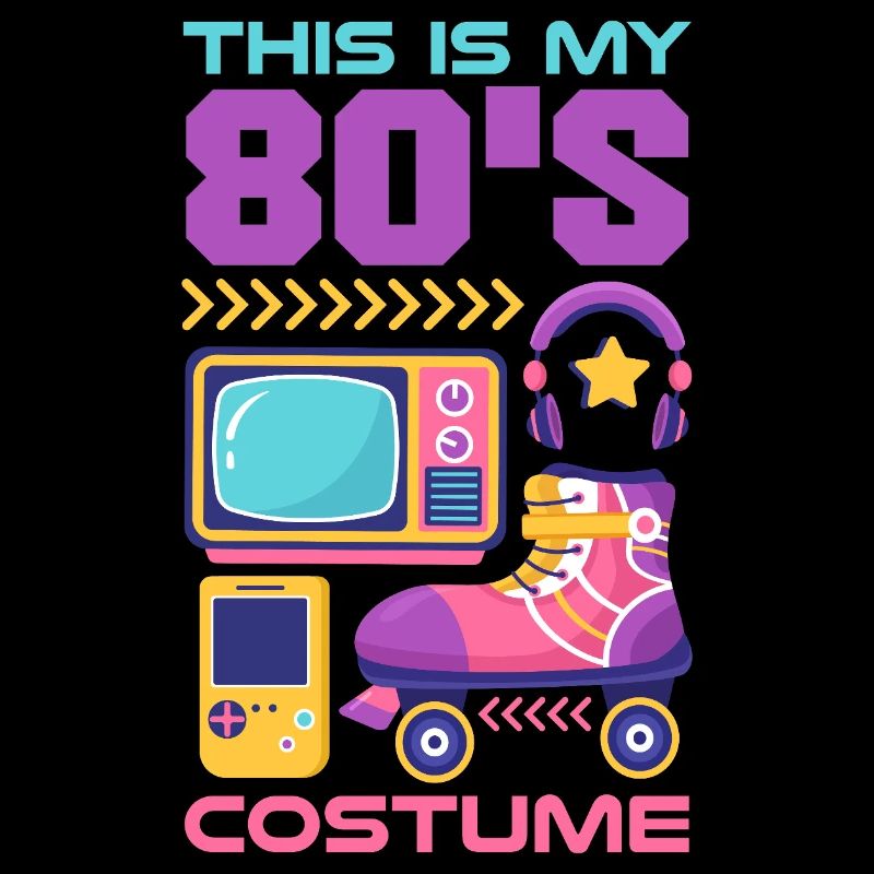Retro Back to the 80s Vintage Design