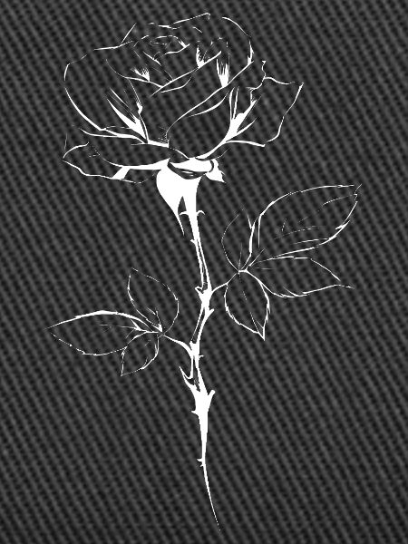 Line Rose Silhouette