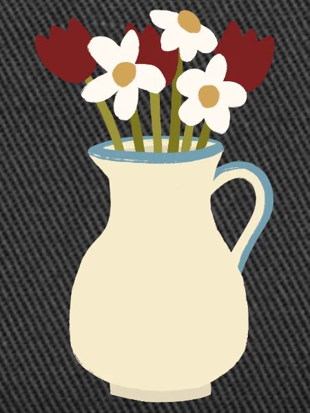 Ceramic Vase Bloom Duo