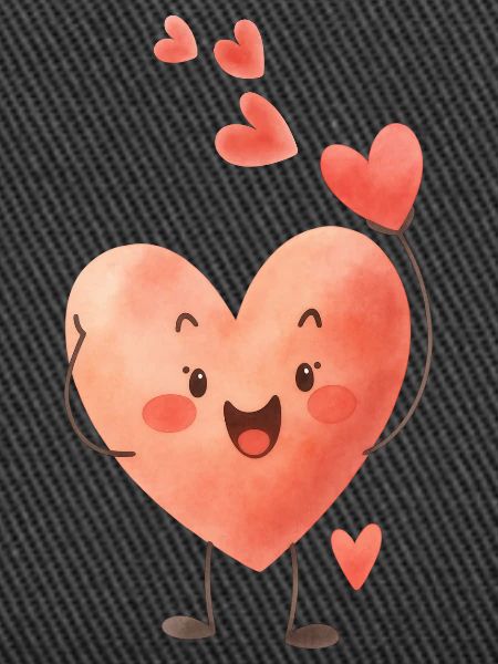 Heart makes hearts fly