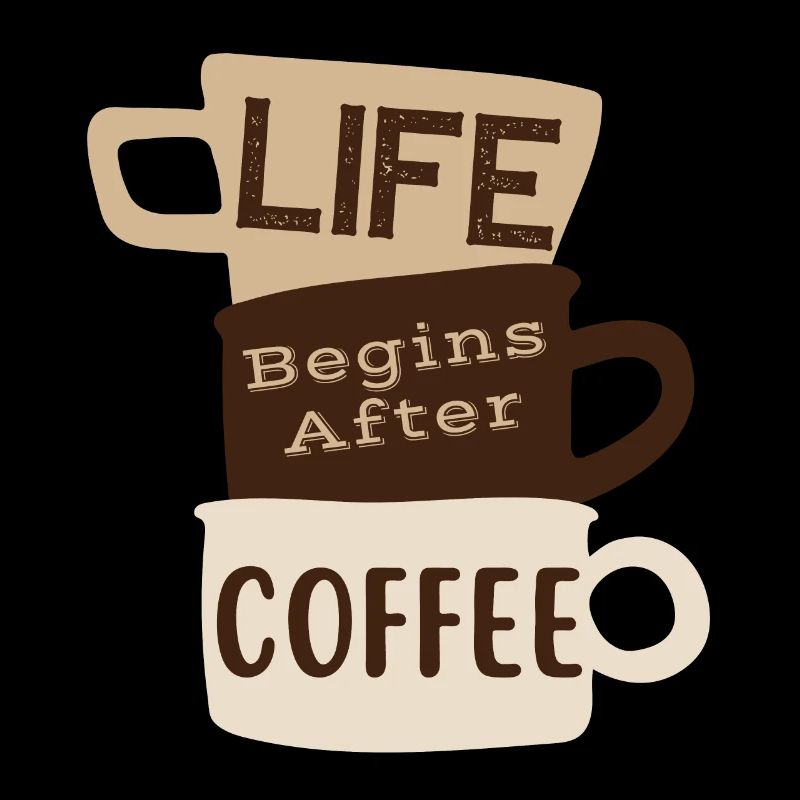 Lustiger Barista-Humor Das Leben beginnt nach dem Kaffee
