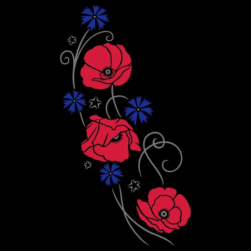 Coquelicots. Design d'été.