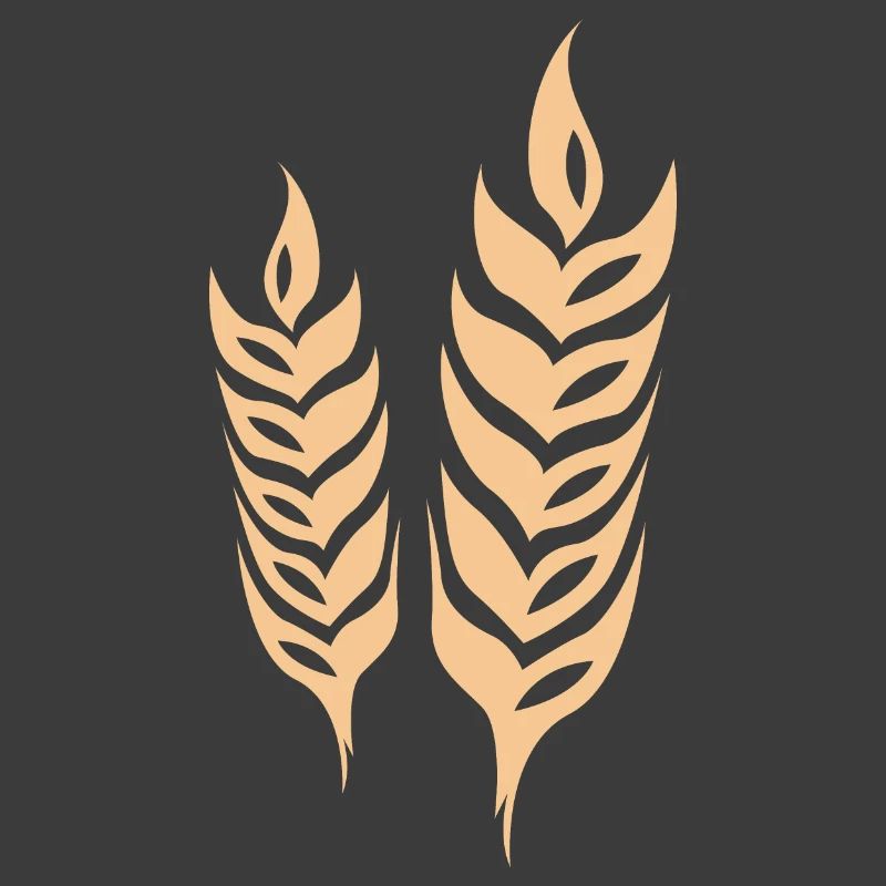 gerste getreide symbol Weizen Logo icon vector