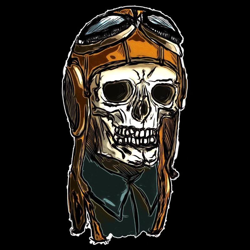 Skull avec casque