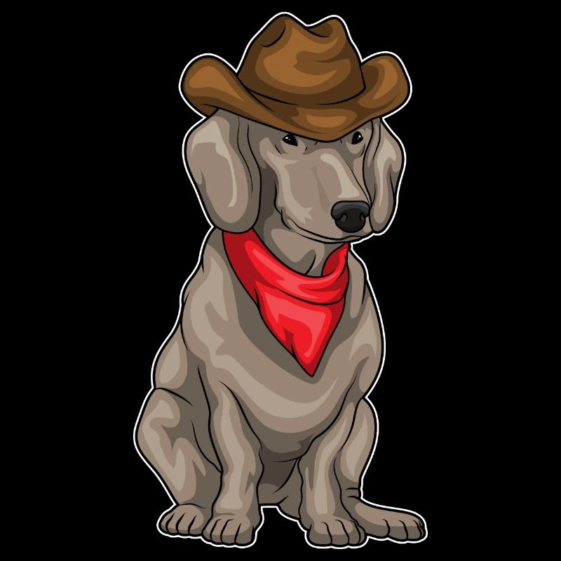 Dachshund Cowboy Cowboyhut