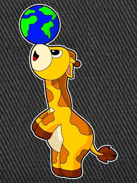 Giraffe Earth Globe