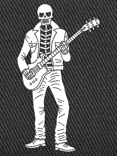 Guitarist skeleton (white)