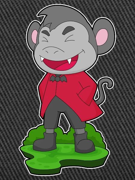 Monkey Halloween Vampire