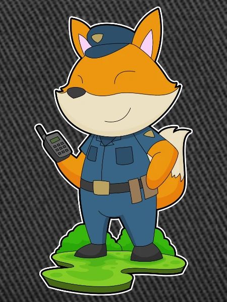 Fox Policeman Microphone Police