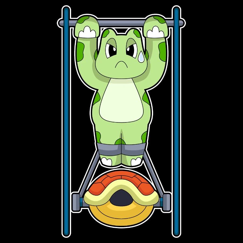Turtle Bodybuilder Pull-ups Bodybuilding