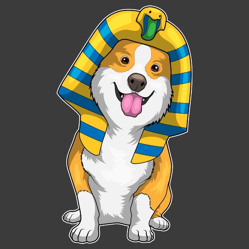 Corgi Halloween Pharaon