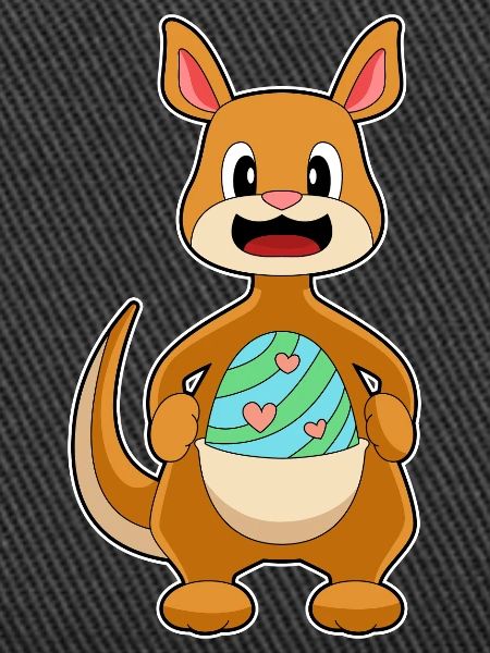 Kangaroo Easter Easter Egg